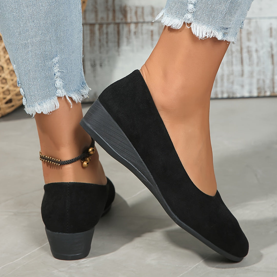Ballerines Chic à Talon Compensé | Confort Élégant