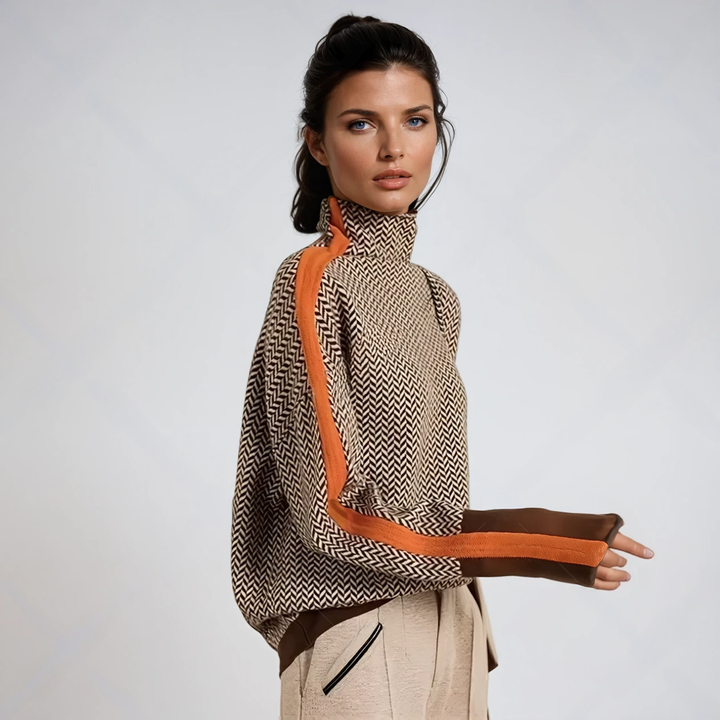 Pull Moderne et Confortable à Rayures | Femme