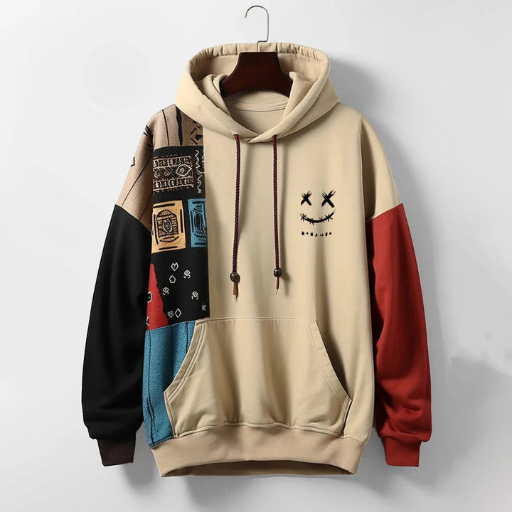 Sweat à capuche contrasté pour homme | Ryvorn