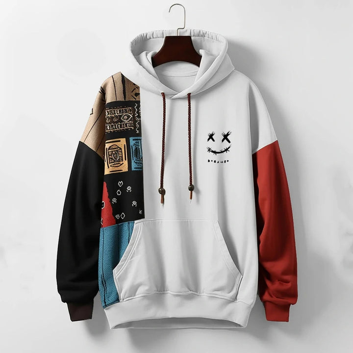 Sweat à capuche contrasté pour homme | Ryvorn