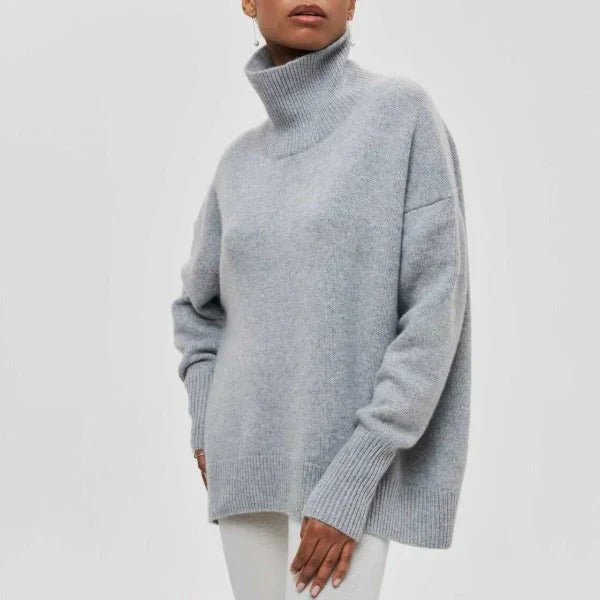 Pull col roulé oversize pour femme | Solmira