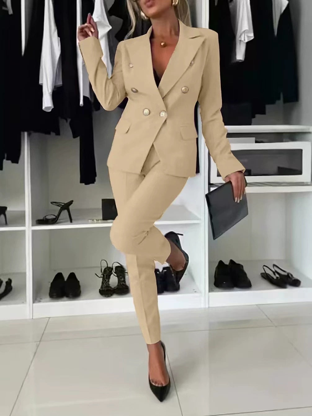 Tailleur Femme Deux-Pièces | Slim & Élégant