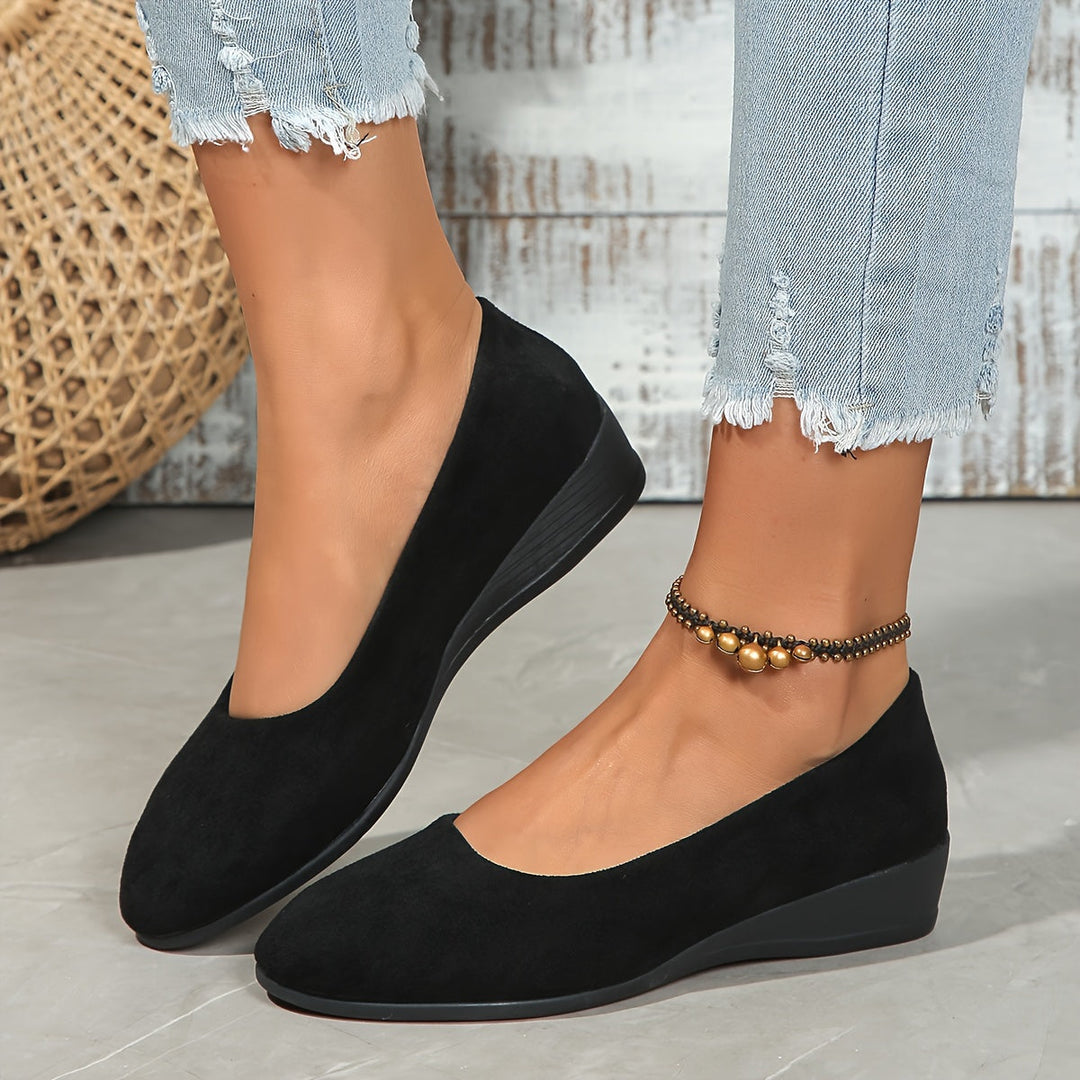 Ballerines Chic à Talon Compensé | Confort Élégant