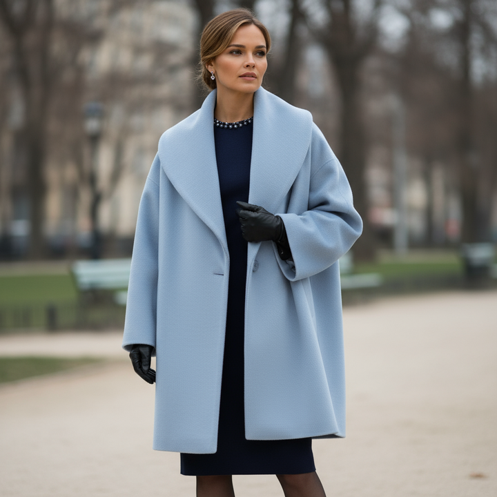 Manteau long structuré élégant pour femme | Clarisse