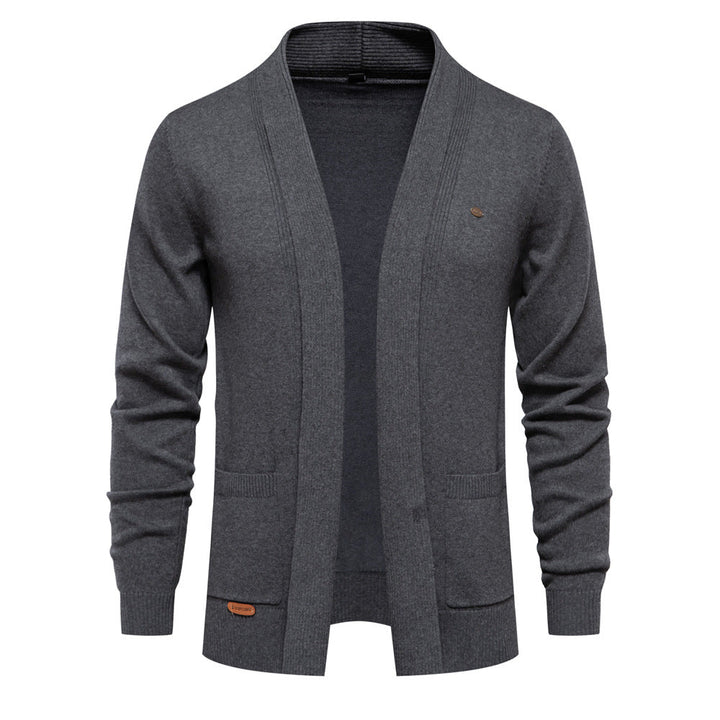 Louis | Cardigan Homme à Col Châle et Devant Ouvert