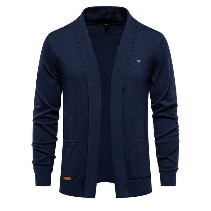 Louis | Cardigan Homme à Col Châle et Devant Ouvert