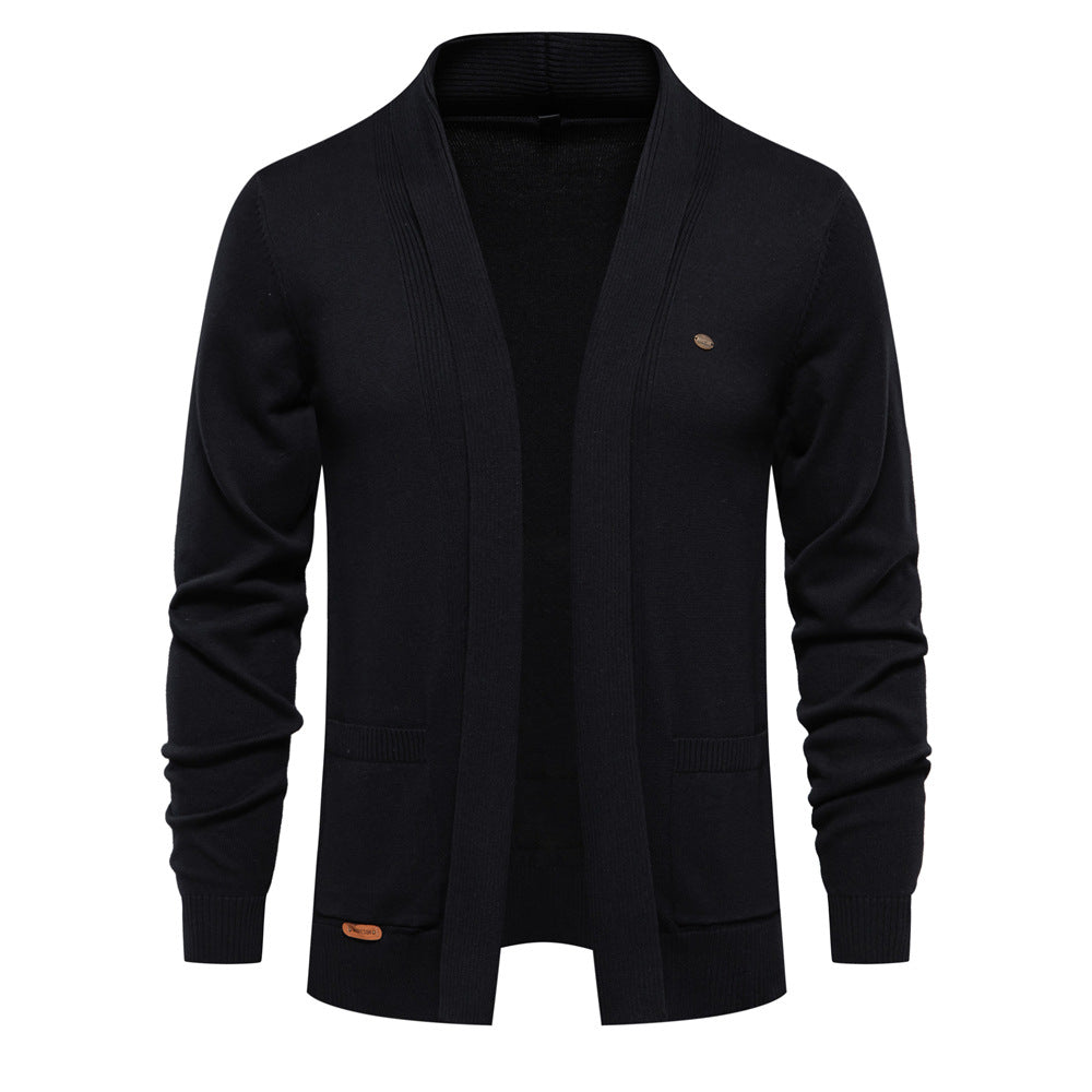 Louis | Cardigan Homme à Col Châle et Devant Ouvert