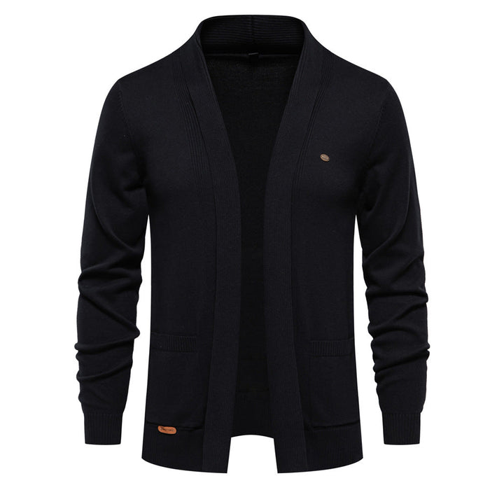 Louis | Cardigan Homme à Col Châle et Devant Ouvert