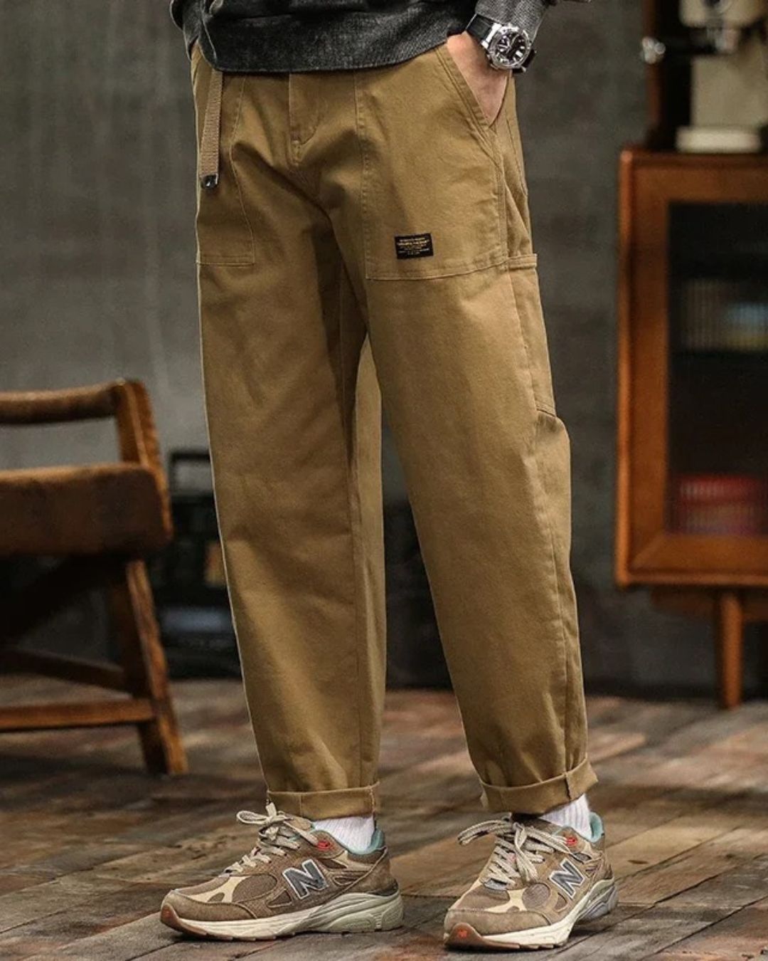 Pantalon cargo coupe droite pour homme | Marius