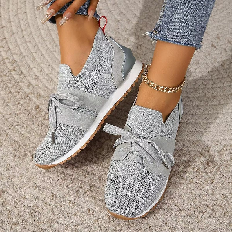 Chaussures compensées à enfiler avec nœud décoratif pour femme | Évelyne