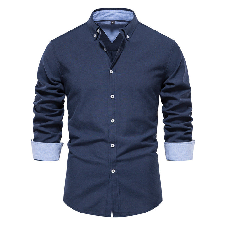 Thomas | Chemise Homme à Col Boutonné et Manches Longues