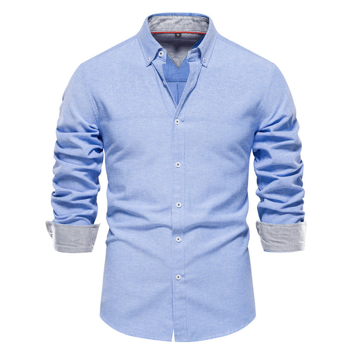 Thomas | Chemise Homme à Col Boutonné et Manches Longues