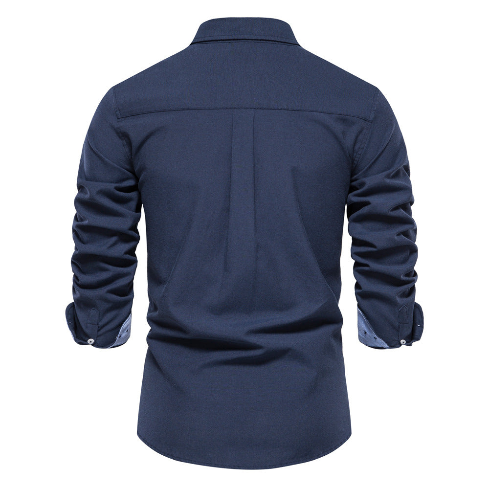 Thomas | Chemise Homme à Col Boutonné et Manches Longues