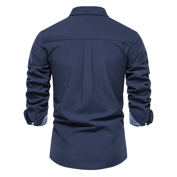 Thomas | Chemise Homme à Col Boutonné et Manches Longues