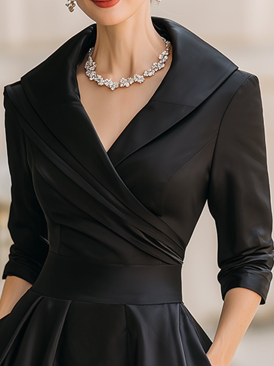 Robe Lina Midi Satin Pour Femme | Élégante
