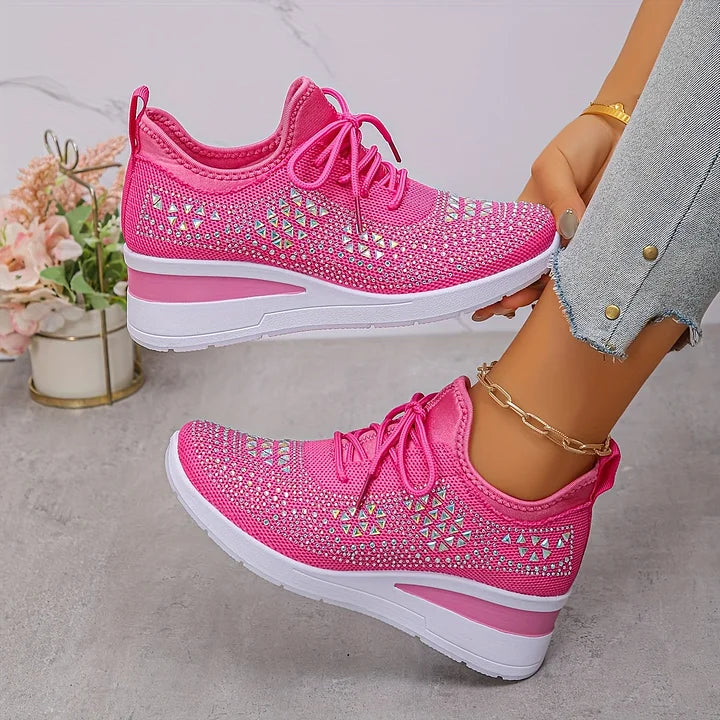 Éclatantes Baskets Compensées | Confortables