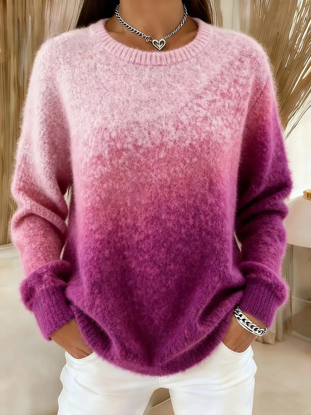 Pull à Col Rond Dégradé | Marella