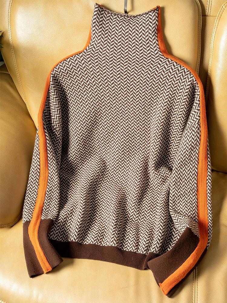Pull Moderne et Confortable à Rayures | Femme
