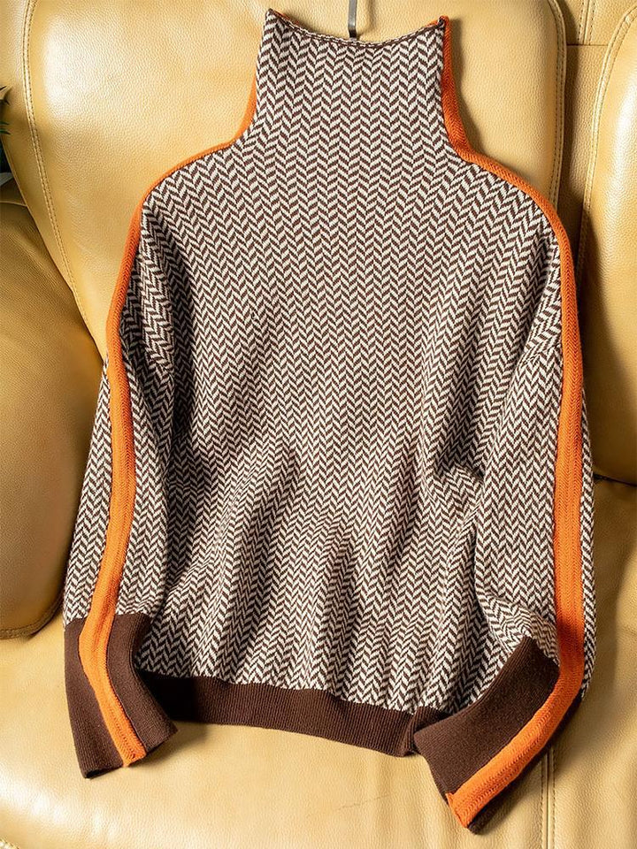 Pull Moderne et Confortable à Rayures | Femme