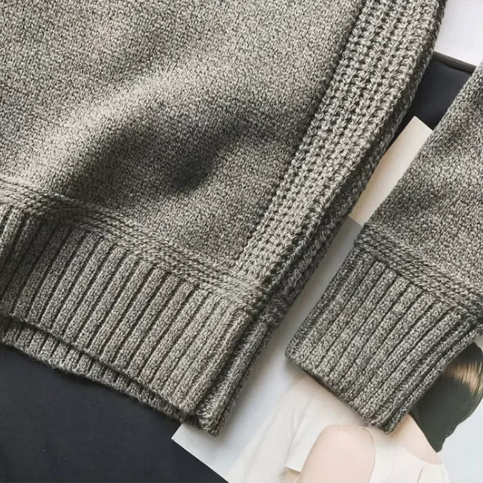 Pull classique à coudières pour homme | Norvian
