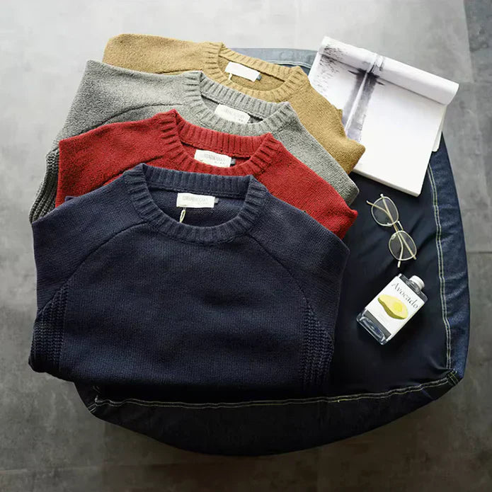 Pull classique à coudières pour homme | Norvian
