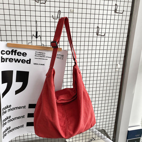 Sac bandoulière oversize en toile durable