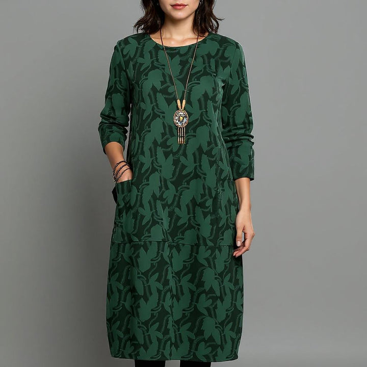Robe longue imprimée élégante pour femme | Mara