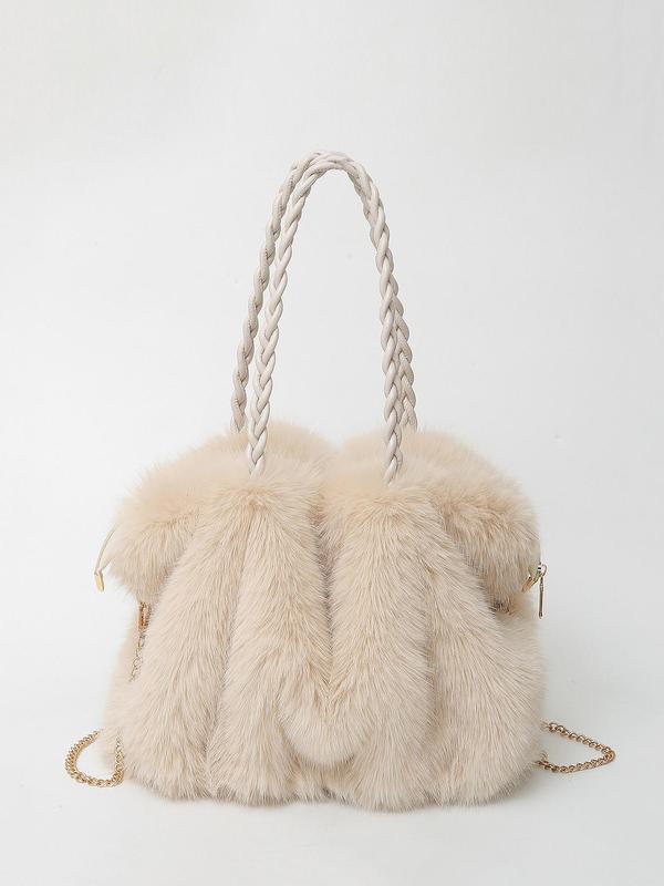 Tote Épaule en Velours Plush Élégant | Rhian