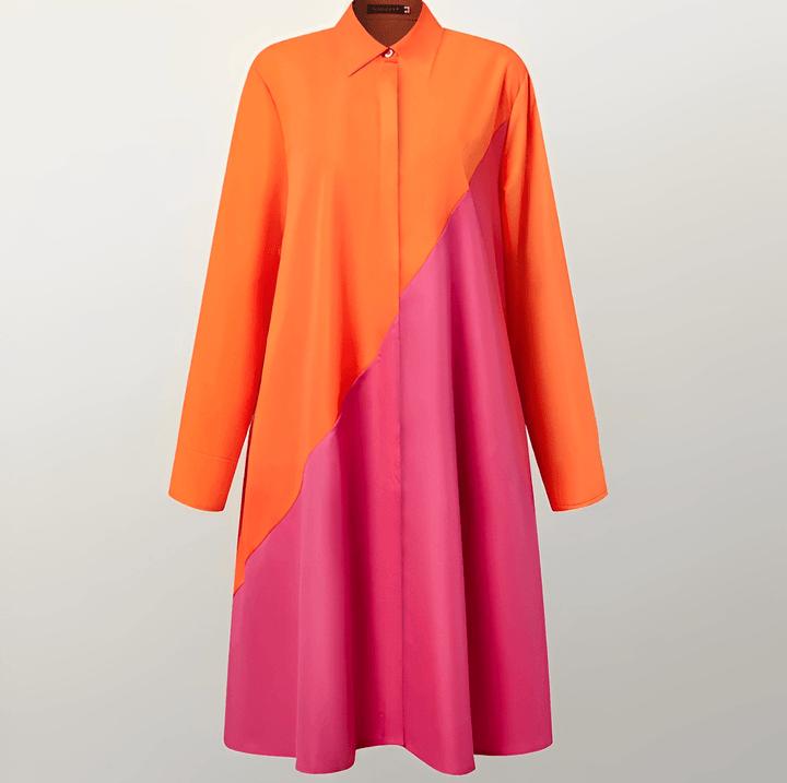 Robe Chic Robe À Col Classique Et Manches