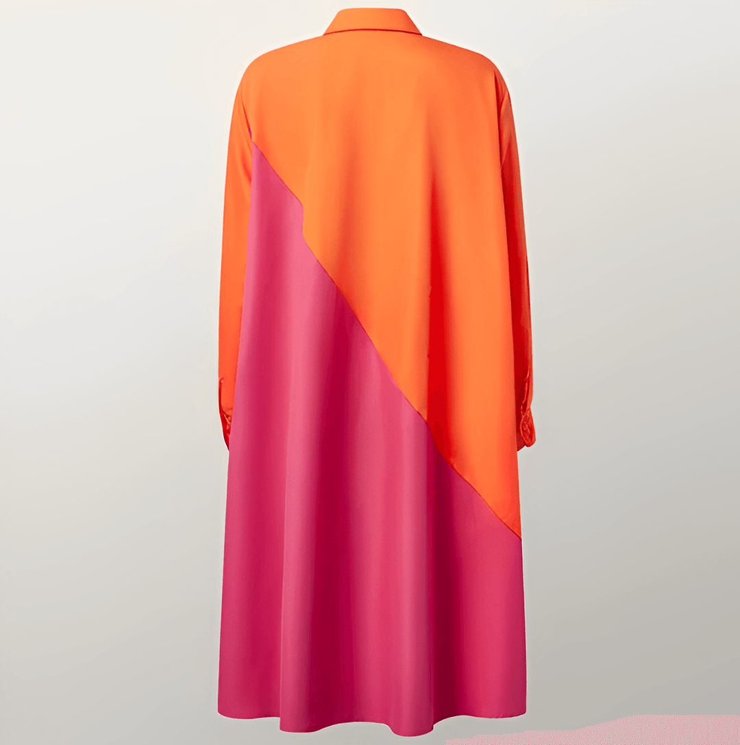 Robe Chic Robe À Col Classique Et Manches