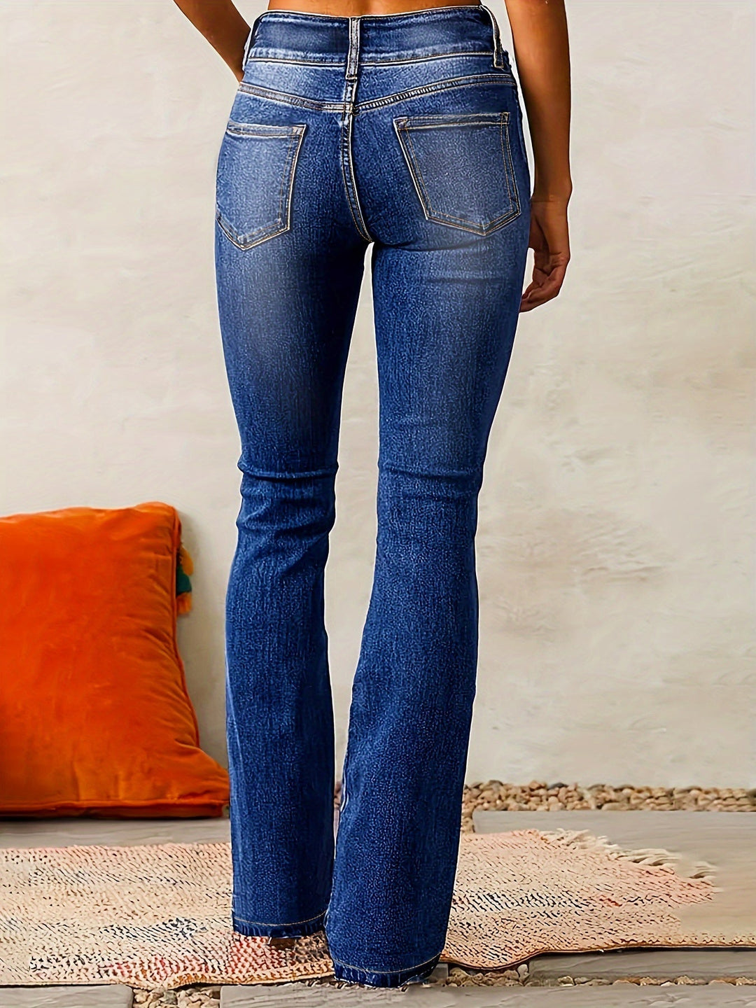 Jean Évasé Taille Haute Femme | Élégant