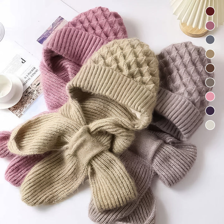 Ensemble Bonnet et Écharpe Doux Pour Femme | Frostelle