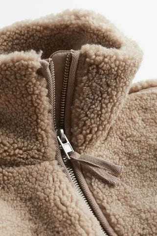 Manteau Teddy Doux Confortable et Élégant | Femme