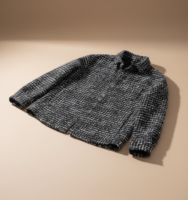 Veste Shacket Houndstooth Sophistiquée | Jeric