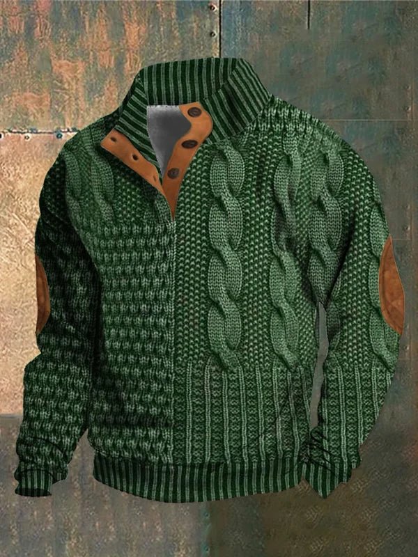 Pull Vintage Élégant | Imprimé Rétro