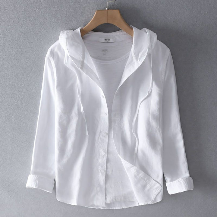 Chemise légère à capuche coupe décontractée pour homme | Maël