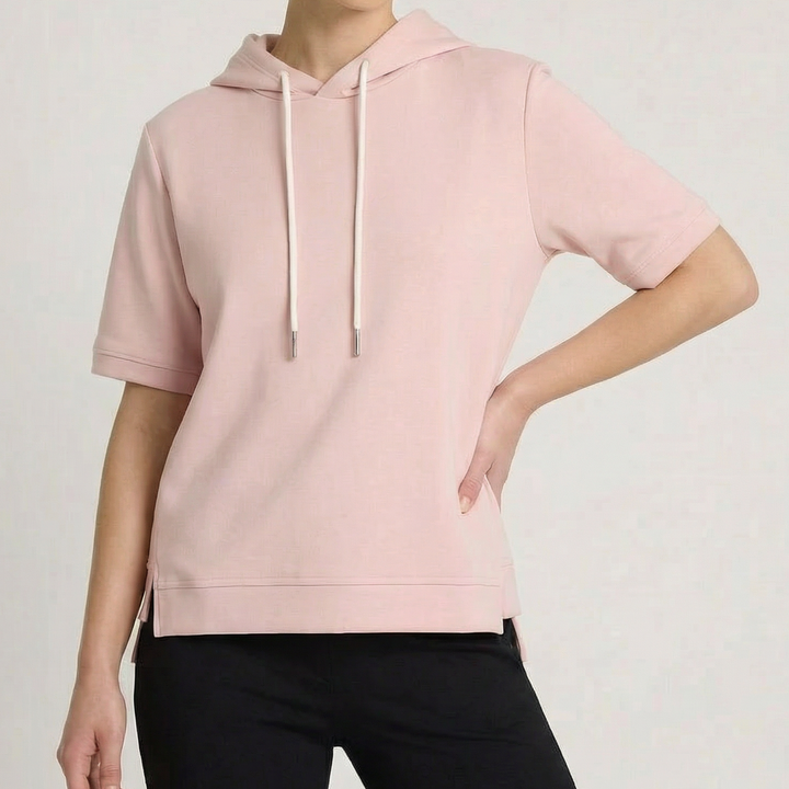 Sweat à capuche manches courtes pour femme | Freya
