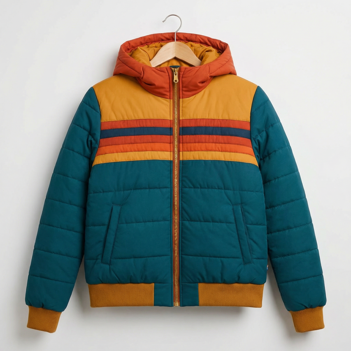 Veste légère à capuche multicolore pour femme | Arlena