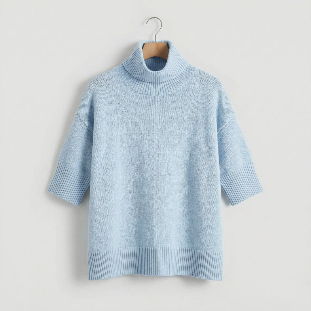 Pull col roulé oversize pour femme | Solmira