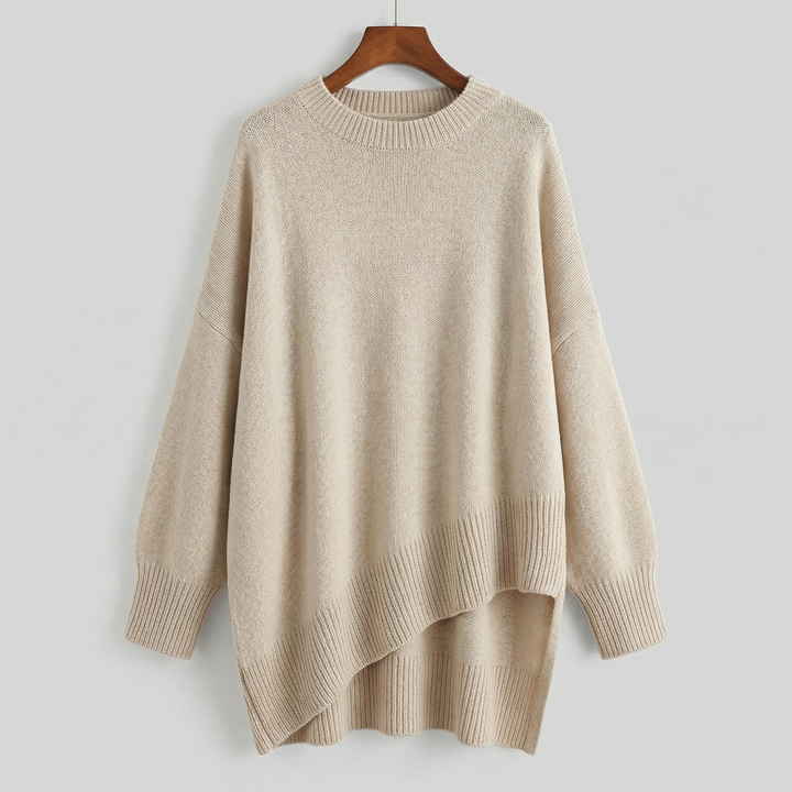 Haut Tricot À Ourlet Asymétrique | Evelyne