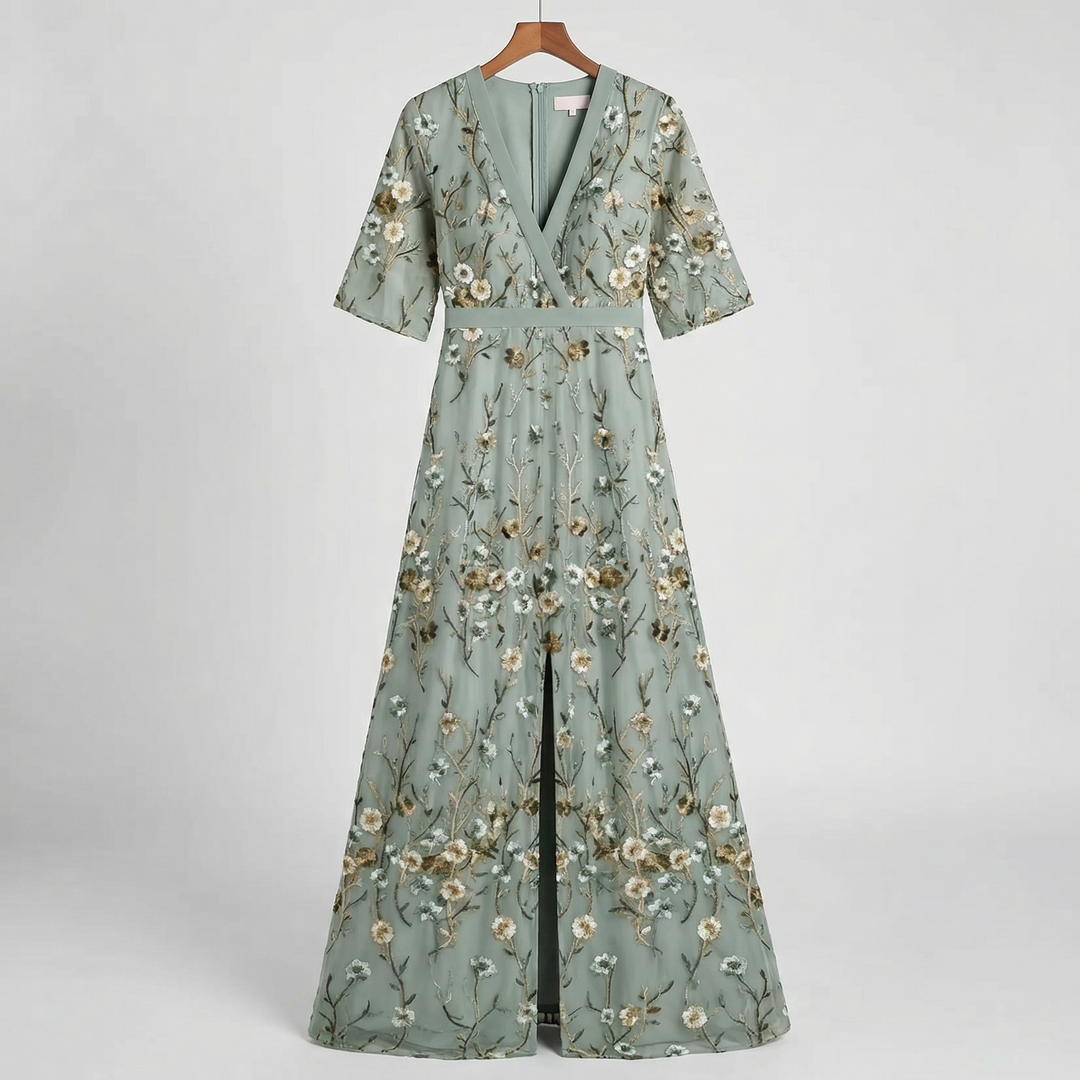 Robe Maxi Florale Élégante | Janine