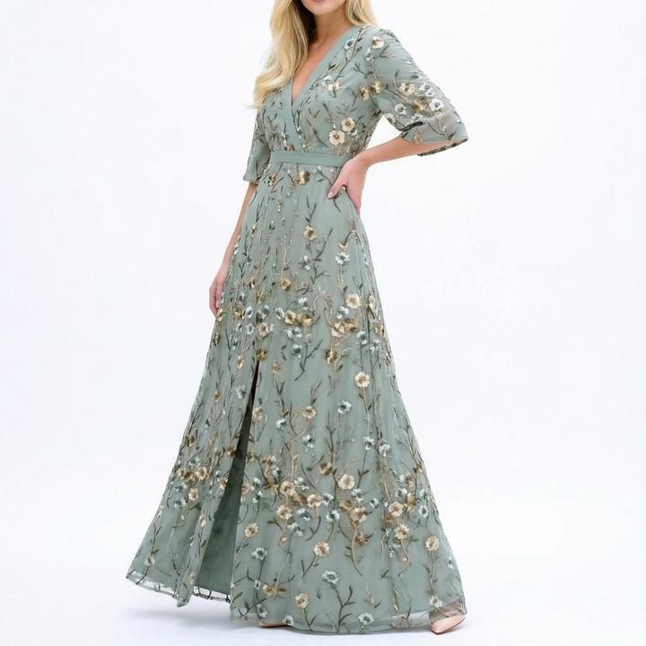 Robe Maxi Florale Élégante | Janine