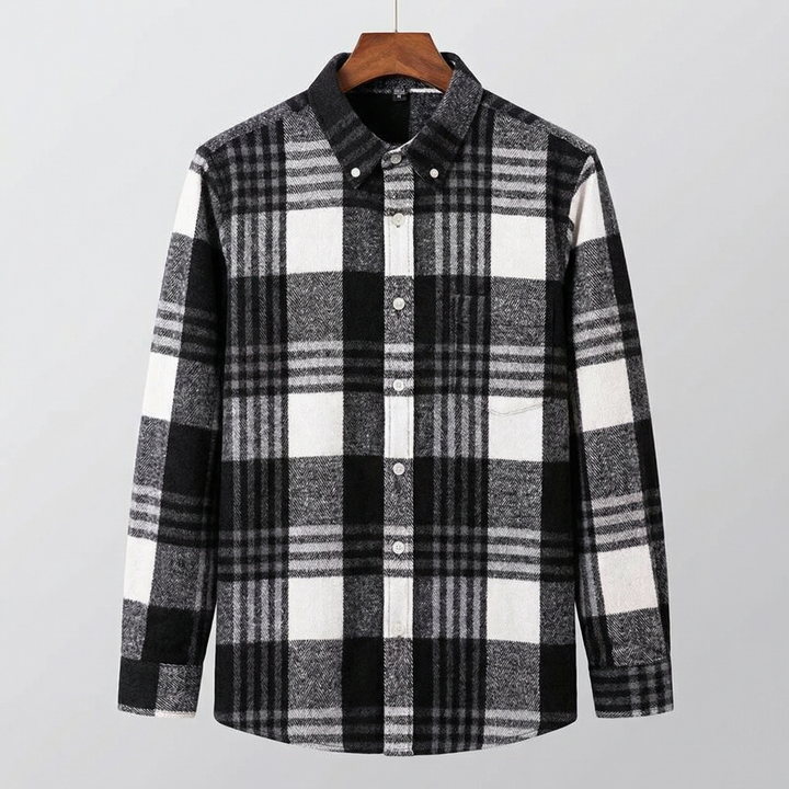Chemise à carreaux boutonnée pour homme | Venzon