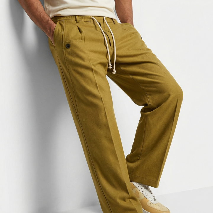 Pantalon décontracté à taille élastique pour homme | Maxton