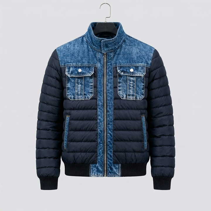 Veste denim matelassée pour homme | Carmino