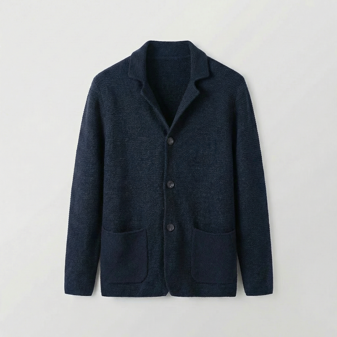Cardigan élégant boutonné pour homme | Elvardo