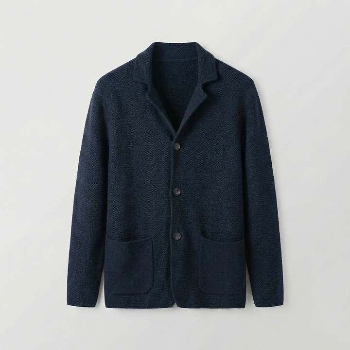 Cardigan élégant boutonné pour homme | Elvardo