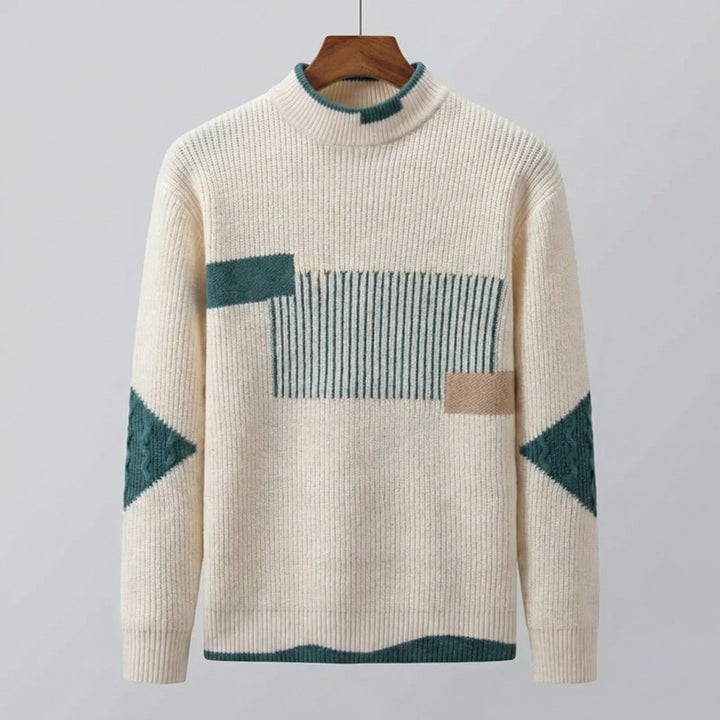 Pull à motifs contrastés pour homme | Ashford