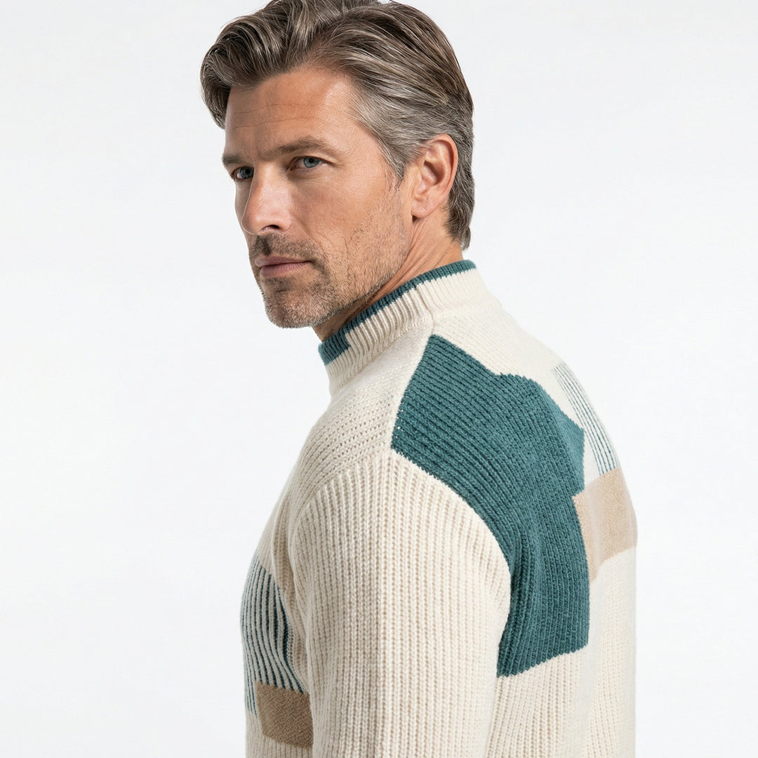 Pull à motifs contrastés pour homme | Ashford