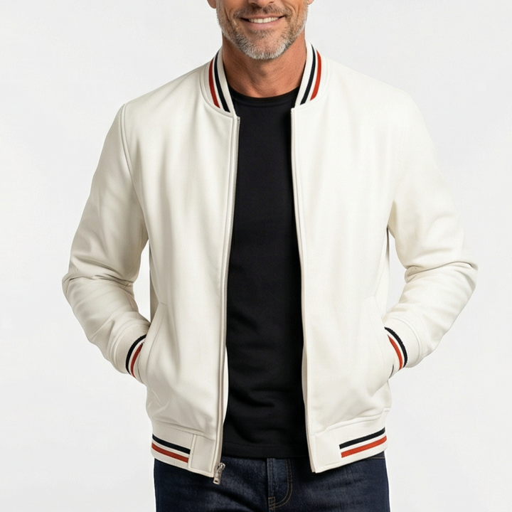 Veste zippée à finitions contrastées pour homme | Corentin